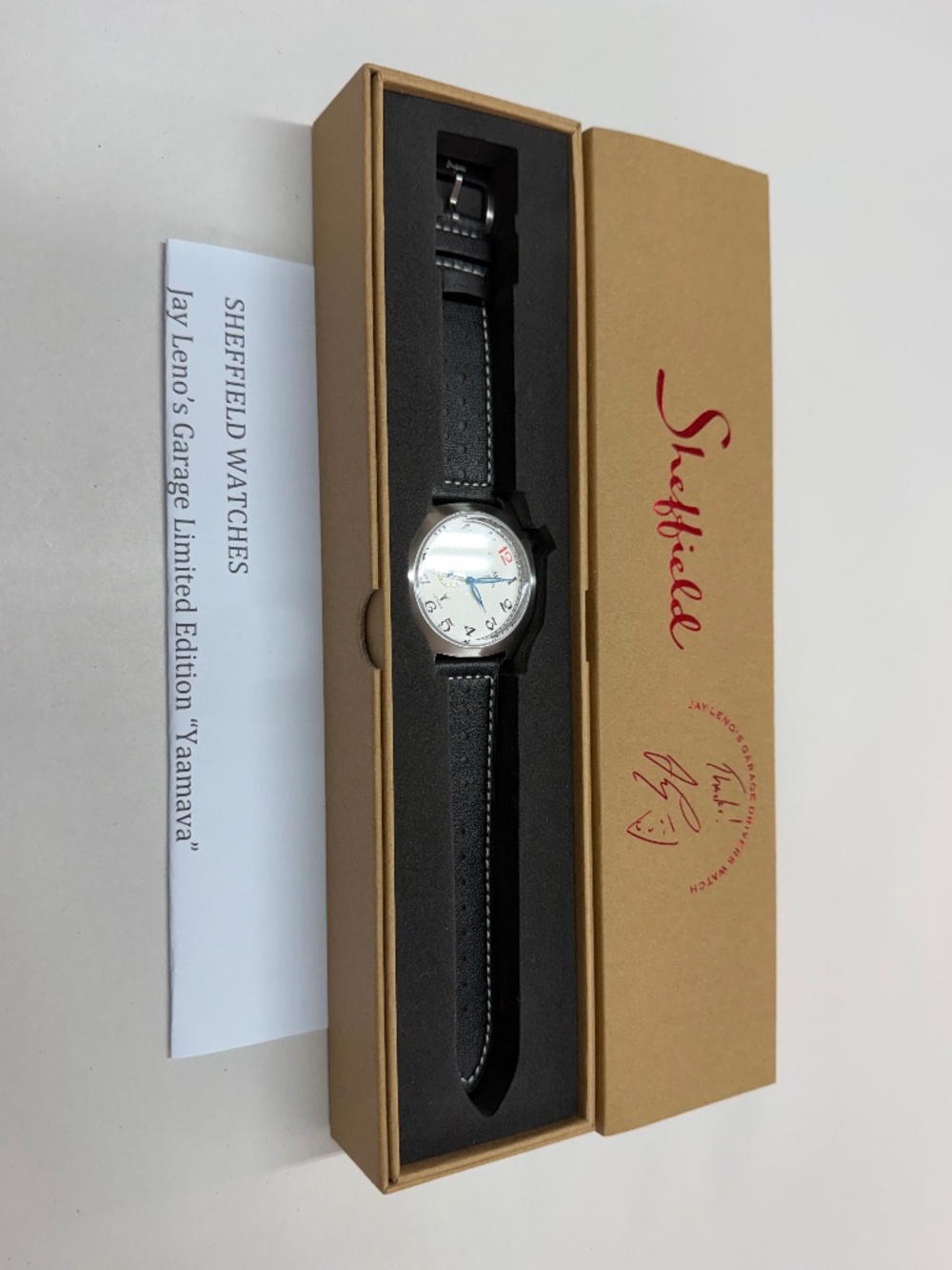 Jay Leno's Garage Limited Edition Driver's Sheffield Watch for Yamaava Casino